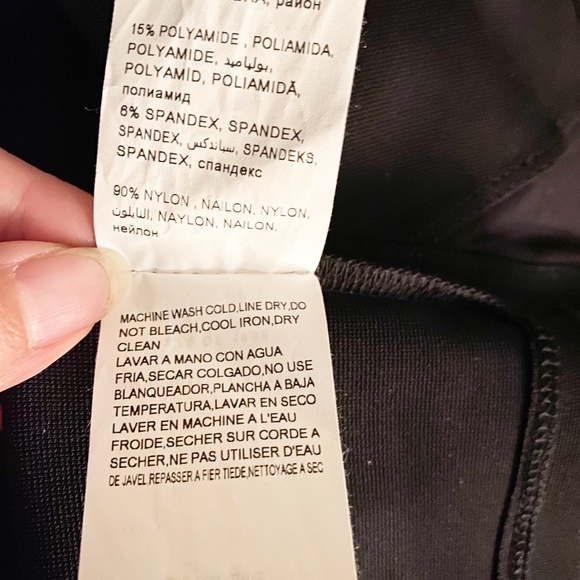 Bebe Cut Out Stretch Tights Leggings Black Small - Picture 9 of 10